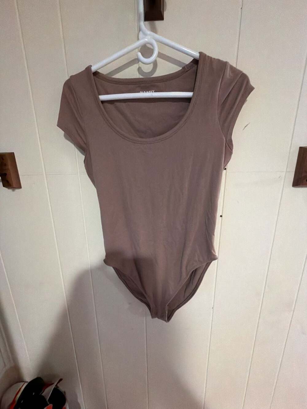 Old Navy Scoop Neck Bodysuit Size M Brown Dusted Chocolate